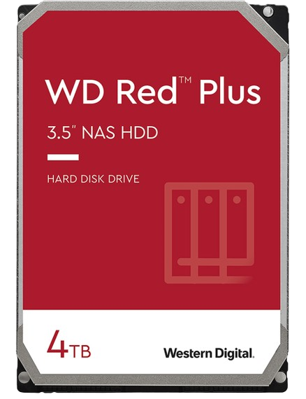 Жорсткий диск 3.5" WD Red Plus 4TB (WD40EFPX) - Фото 1 Жорсткий диск 3.5" WD Red Plus 4TB (WD40EFPX) - изображение 1