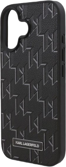 Панель Karl Lagerfeld Hot Stamp Magsafe для Apple iPhone 16 Black (KLHMP16SPKHPORPK) - зображення 3