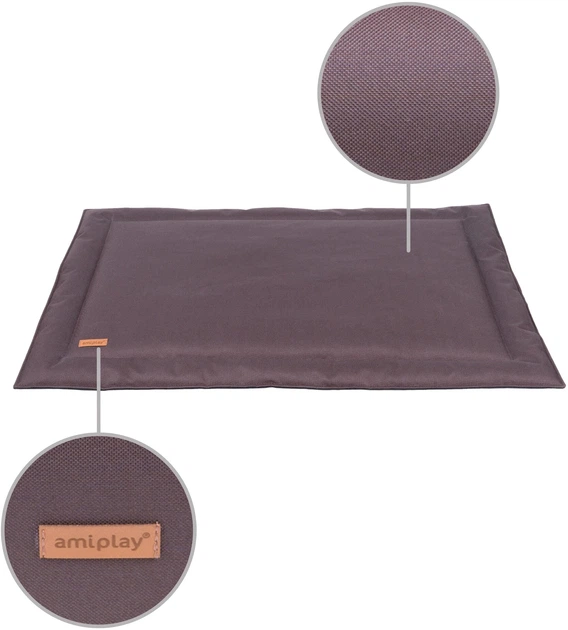 Mata dla psów Amiplay Country wodoodporna M 66 x 48 x 1.5 cm Brązowa (5907563260986) - obraz 3