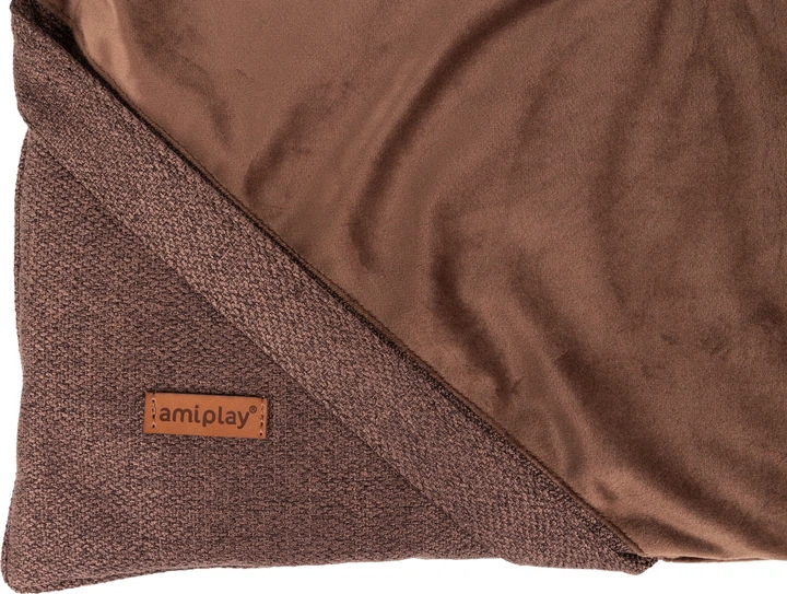 Mata dla psów i kotów Amiplay Siena M 66 x 48 x 1.5 cm Brązowa (5907563298972) - obraz 4