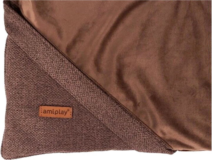 Mata dla psów i kotów Amiplay Siena XL 100 x 70 x 1.5 cm Brązowa (5907563299078) - obraz 2