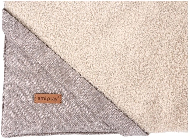 Mata dla psów Amiplay Malmo ECO XL 100 x 70 x 1.5 cm Beżowa (5907563299283) - obraz 3