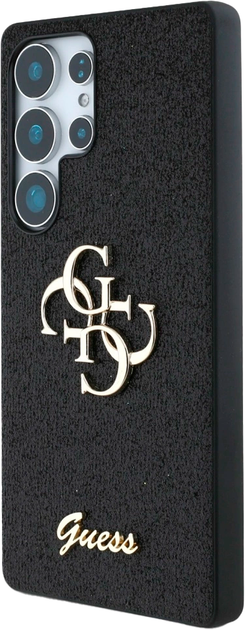 Etui Guess Fixed Glitter Big 4G Metal do Samsung Galaxy S25 Ultra Black (3666339441685) - obraz 2