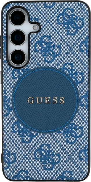 Etui Guess 4G Round Patch Classic Logo MagSafe do Samsung Galaxy S25 Plus Blue (3666339448981) - obraz 2