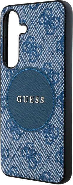 Etui Guess 4G Round Patch Classic Logo MagSafe do Samsung Galaxy S25 Plus Blue (3666339448981) - obraz 5