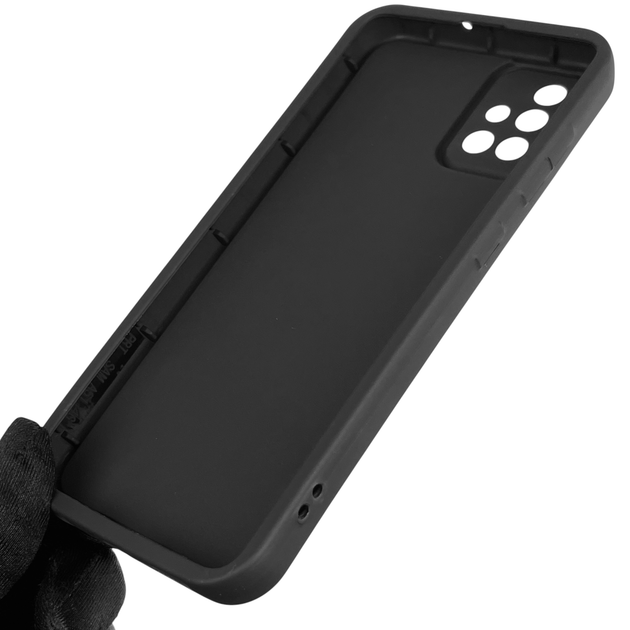 Чохол силіконовий Soft Touch з 3D принтом жіночим для Samsung Galaxy A51 (SM-A515F) чорний (Повний захист камери) - зображення 5