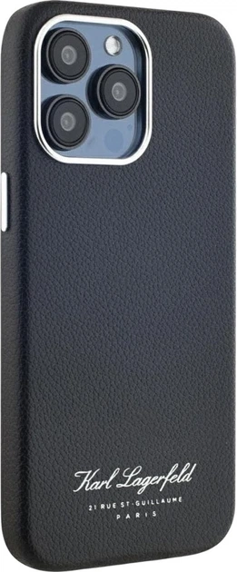Etui plecki Karl Lagerfeld Hotel RSG do Apple iPhone 15 Pro Black (3666339256449) - obraz 4
