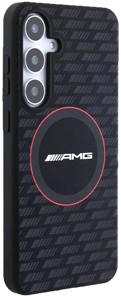 Etui plecki AMG Silicone Carbon Pattern na Samsung Galaxy S24 (S921) z MagSafe Czarne (3666339241728) - obraz 5