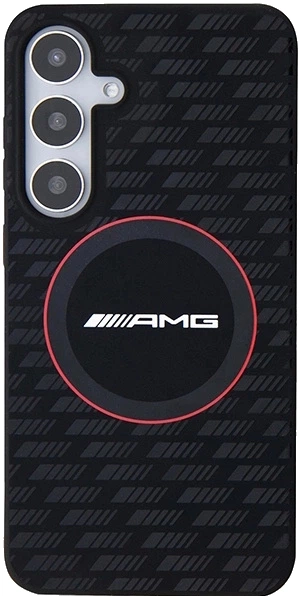 Etui plecki AMG Silicone Carbon Pattern na Samsung Galaxy S24 Plus (S926) z MagSafe Czarne (3666339241735) - obraz 4