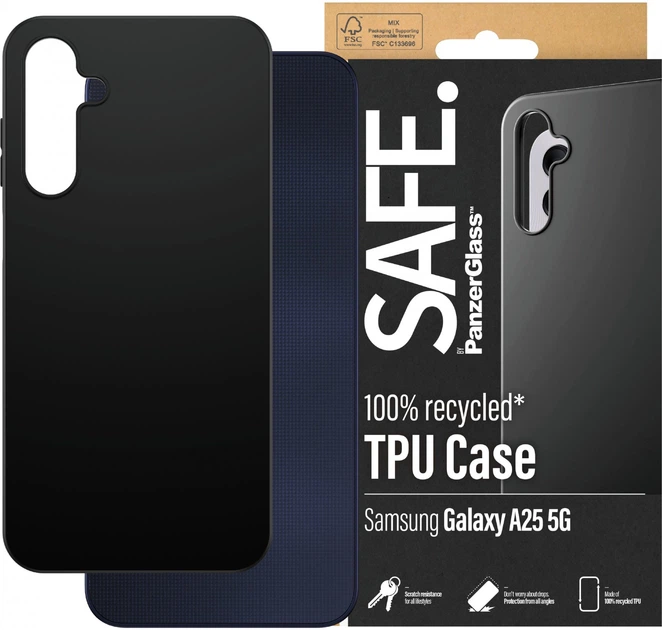Etui plecki PanzerGlass SAFE. do Samsung Galaxy A25 Black (SAFE95685) - obraz 3