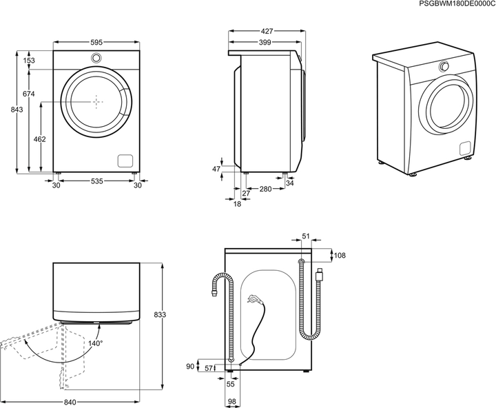 Пральна машина вузька Electrolux EW6S426BUI - зображення 18