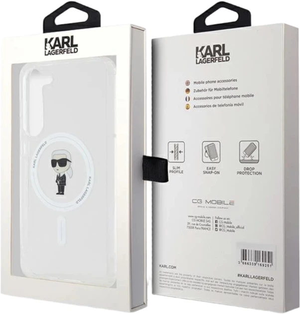Панель Karl Lagerfeld Ikonik для Samsung Galaxy S23 Plus (S916) з MagSafe Transparent (3666339241858) - зображення 8