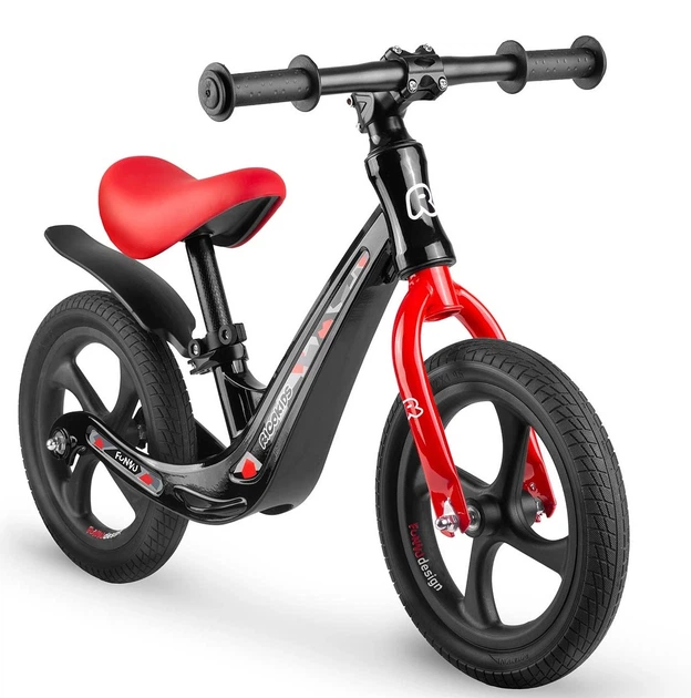 Rowerek biegowy dla dzieci Ricokids FUNNU 12" Czerwony (5903890629618) - obraz 2