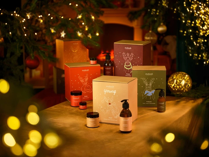 Набір для догляду за тілом Mokosh Kometek Lśniąca Radość Гель для миття тіла та рук зволожувальний 200 мл + Лосьйон зволожувально-освітлювальний 200 мл (5902729030083) - зображення 4