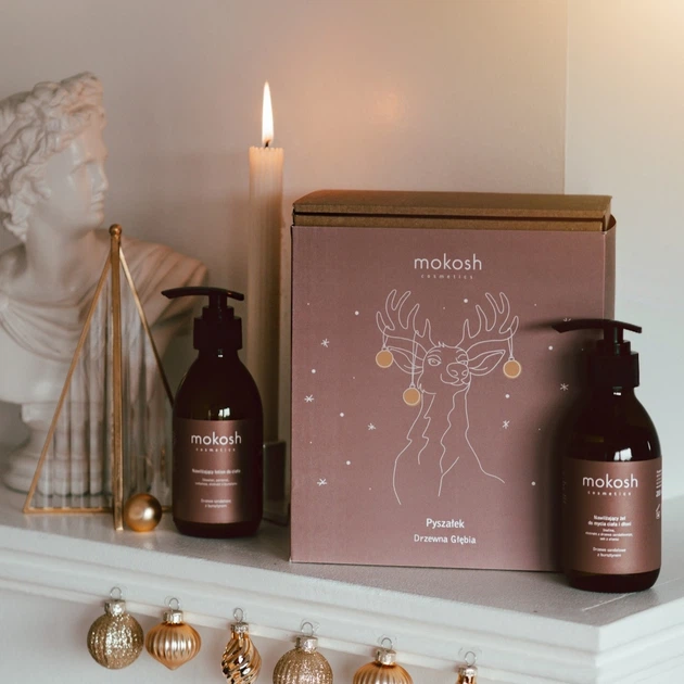 Набір для догляду за тілом Mokosh Pyszałek Drzewna Głębia Гель для миття тіла та рук зволожувальний 200 мл + Лосьйон зволожувальний 200 мл (5902729030045) - зображення 4