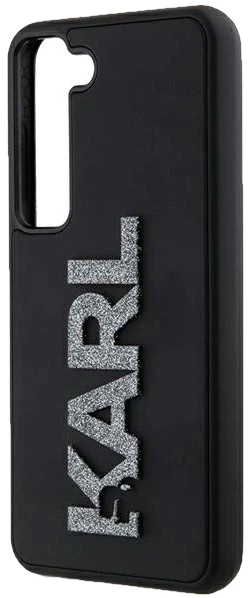 Панель Karl Lagerfeld 3D Rubber Glitter Logo для Samsung Galaxy S23 Plus (S916) Black (3666339241940) - зображення 1