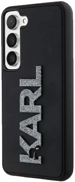 Панель Karl Lagerfeld 3D Rubber Glitter Logo для Samsung Galaxy S23 Plus (S916) Black (3666339241940) - зображення 4