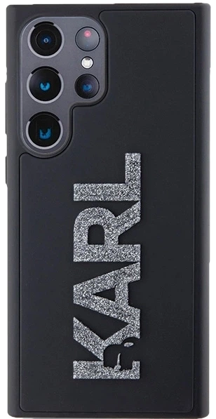 Etui plecki Karl Lagerfeld 3D Rubber Glitter Logo na Samsung Galaxy S23 Ultra (S918) Czarne (3666339241957) - obraz 4