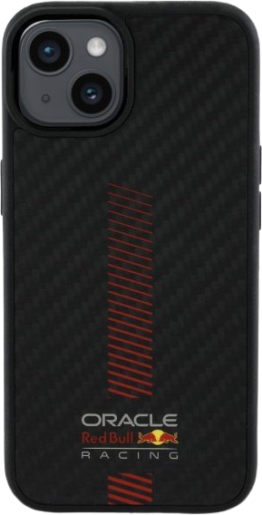 Etui Red Bull Carbon Fiber Power Bar MagSafe do Apple iPhone 15 Black (RBHMP15S24CFGSMK) - obraz 3