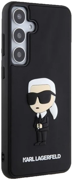 Etui plecki Karl Lagerfeld 3D Rubber Ikonik na Samsung Galaxy S24 Plus (S926) Czarne (3666339242008) - obraz 6