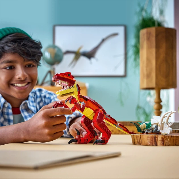 【ギンコ】　レッドスーパーパラレル　三枚セット Конструктор LEGO Creator Свирепый динозавр 283 детали (31379