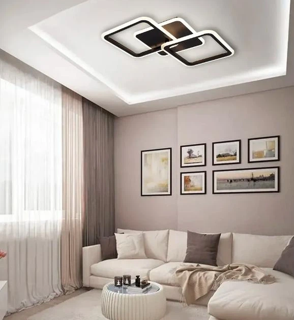Светодиодная люстра Esllse MOKA 3S 62W 550x310x72мм черная - Фото 7 Светодиодная люстра Esllse MOKA 3S 62W 550x310x72мм черная - изображение 7