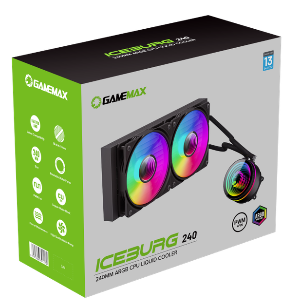 Вентилятор GameMax IceBurg 240 Infinity Black - изображение 7