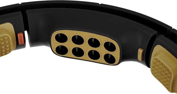 Hula-hop HMS HHM13 z magnesami, obciążnikiem i licznikiem czarno-złoty (5907695557633) - obraz 4