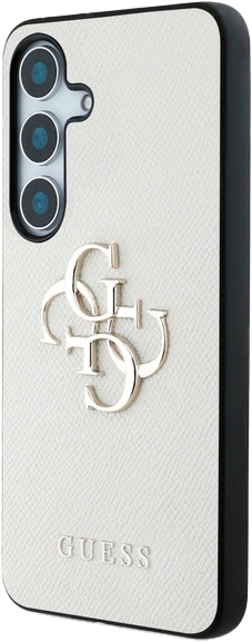 Панель Guess Grained Big 4G Logo Small Classic для Samsung Galaxy S25 Beige (3666339449155) - зображення 2