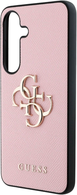 Etui Guess Grained Big 4G Logo Small Classic do Samsung Galaxy S25 Plus Pink (3666339449209) - obraz 5