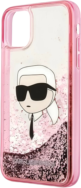 Etui Karl Lagerfeld Glitter Karl Head do Apple iPhone 11/XR Pink (KLHCN61LNKHCP) - obraz 2