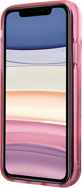 Etui Karl Lagerfeld Glitter Karl Head do Apple iPhone 11/XR Pink (KLHCN61LNKHCP) - obraz 3