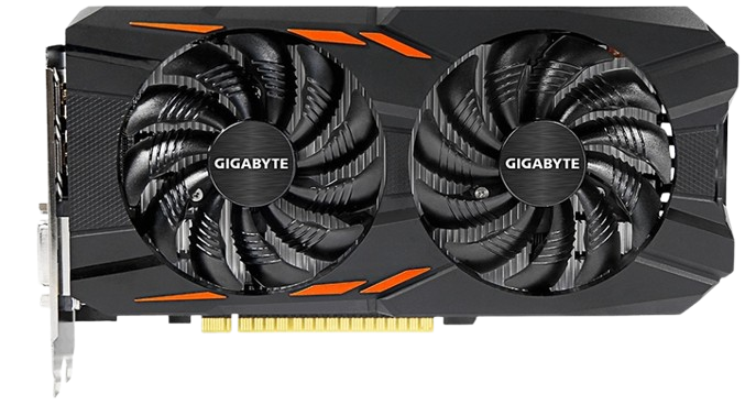 Відеокарта GeForce GTX 1050 2GB Gigabyte WindForce OC (GV-N1050WF2OC-2GD) Б/В - Фото 2 Відеокарта GeForce GTX 1050 2GB Gigabyte WindForce OC (GV-N1050WF2OC-2GD) Б/В - изображение 2