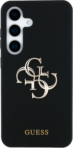Панель Guess Big 4G Logo Bottom Script для Samsung Galaxy S25 Black (3666339449360) - зображення 3