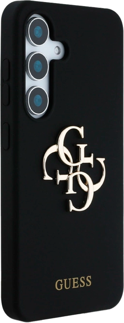 Панель Guess Big 4G Logo Bottom Script для Samsung Galaxy S25 Black (3666339449360) - зображення 4