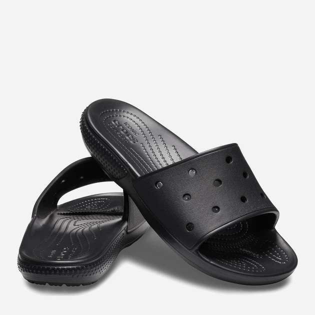 Жіночі  шльопанці Crocs Classic Slide 206121-001 43-44 (M10/W12) 28 см Чорні (191448438316) - зображення 2
