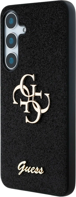 Панель Guess Fixed Glitter Big 4G Logo для Samsung Galaxy S25 Black (3666339449421) - зображення 2