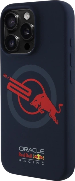 Etui plecki Red Bull HC Silicone ORBR20 Logo Red Lining MagSafe do Apple iPhone 15 Pro Navy Blue (3666339374303) - obraz 2