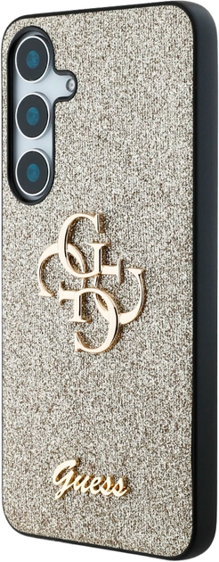 Панель Guess Fixed Glitter Big 4G Logo для Samsung Galaxy S25 Plus Gold (3666339449452) - зображення 2