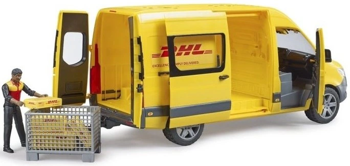 Набір Bruder Mercedes-Benz Sprinter DHL з фігуркою 2671 (4001702026714) (955555913996805) - Уцінка - зображення 3