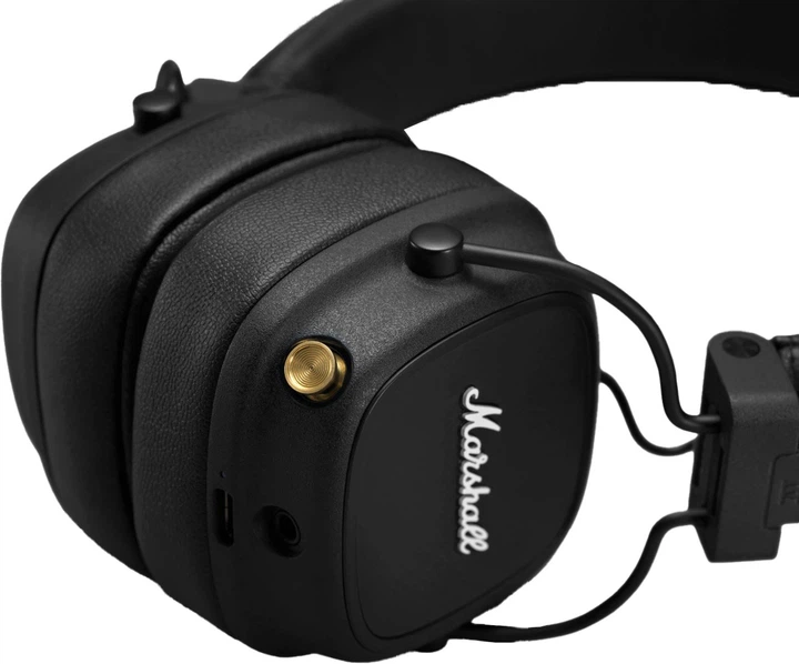 Słuchawki bezprzewodowe Marshall Major IV Czarne (7340055379458) (955555912051776) - Outlet - obraz 5