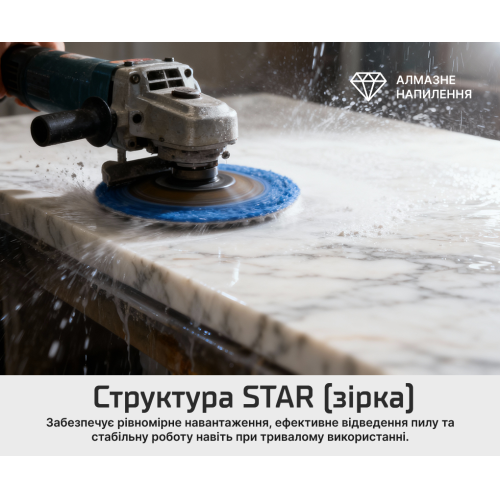 Круг алмазный шлифовальный Alloid Pro STAR на липучке 100 мм, зерно 1000 - Фото 7 Круг алмазный шлифовальный Alloid Pro STAR на липучке 100 мм, зерно 1000 - изображение 7