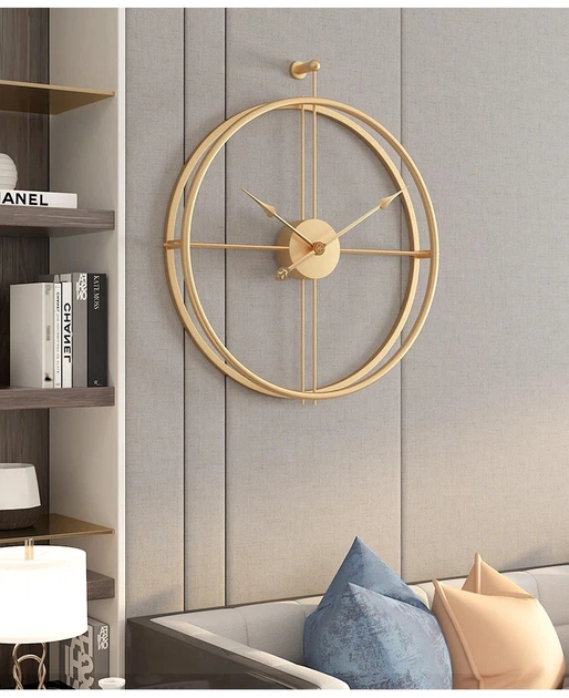 Настінний годинник Ti-Time (65х62 см) лофт Loft1-B-600 металевий золотистий - Фото 4 Настінний годинник Ti-Time (65х62 см) лофт Loft1-B-600 металевий золотистий - зображення 4