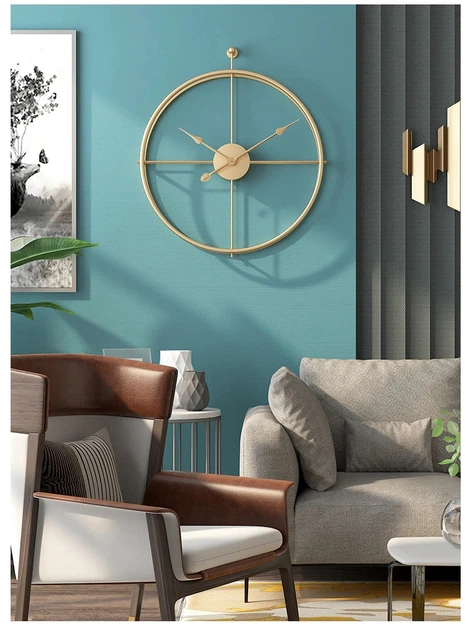 Настінний годинник Ti-Time (65х62 см) лофт Loft1-B-600 металевий золотистий - Фото 3 Настінний годинник Ti-Time (65х62 см) лофт Loft1-B-600 металевий золотистий - зображення 3
