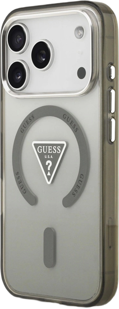 Etui Guess IML Gradient Triangle Logo MagSafe do Apple iPhone 17 Pro Max Green (GUHMP17XHGTMLCGA) - obraz 2