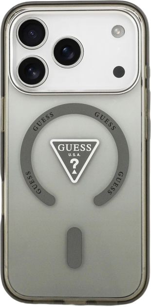 Etui Guess IML Gradient Triangle Logo MagSafe do Apple iPhone 17 Pro Max Green (GUHMP17XHGTMLCGA) - obraz 3