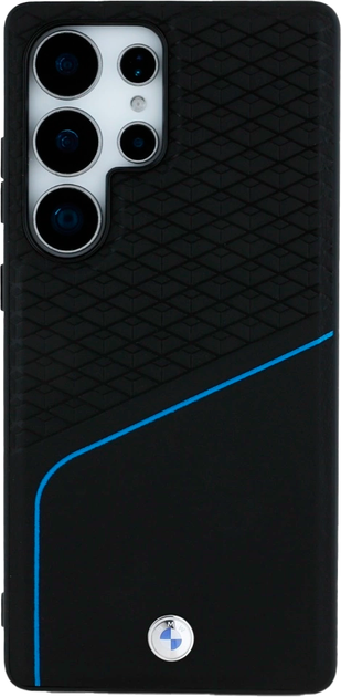 Etui BMW Textured and Smooth MagSafe do Samsung Galaxy S25 Ultra Black (3666339448769) - obraz 3
