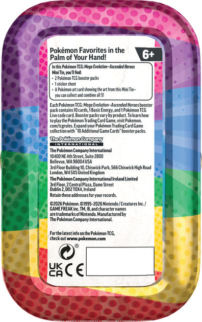 Zestaw kart Pokemon Pokemon TCG: ME 02.5 Mini Tin Riolu/Darumaka (196214132771) - obraz 7