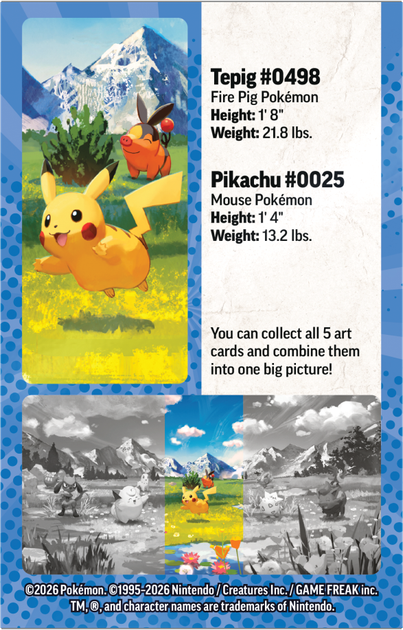 Zestaw kart Pokemon Pokemon TCG: ME 02.5 Mini Tin Pikachu/Tepig (196214132894) - obraz 3
