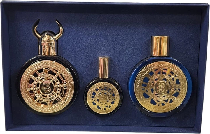 Набір унісекс Bharara Viking Beirut Парфумована вода 100 мл + Парфуми 30 мл + Лосьйон для тіла 180 мл (850050062288) - зображення 2